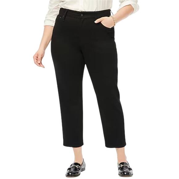 J.Crew Factory Tall Curvy Essential Straight Black Jean in All-day Stretch 29T - Picture 1 of 6